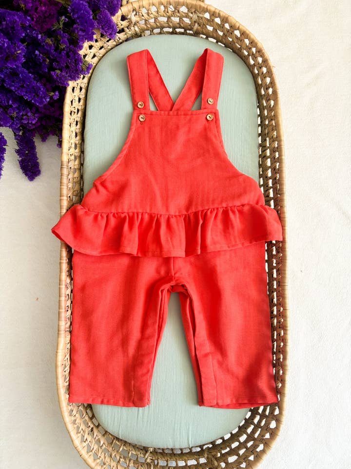 Maria Jasmim Baby & Child – Engroshandel Overalls - Baby – Musselin Havebukser Koral