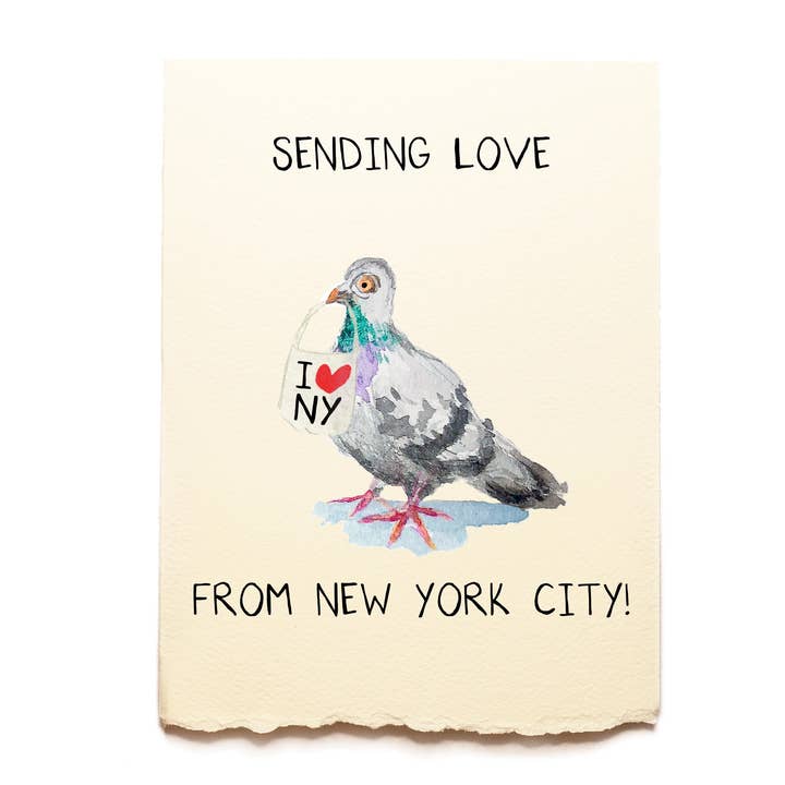 Tu me manques - Pigeon de NYC pour la vente par Piccola Arte