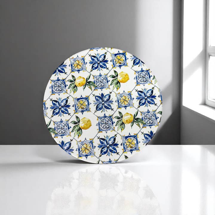 Gia Roma - Wholesale Coasters - Mediterranean Lemon Coasters | Coastal Blue & Yellow Accents17