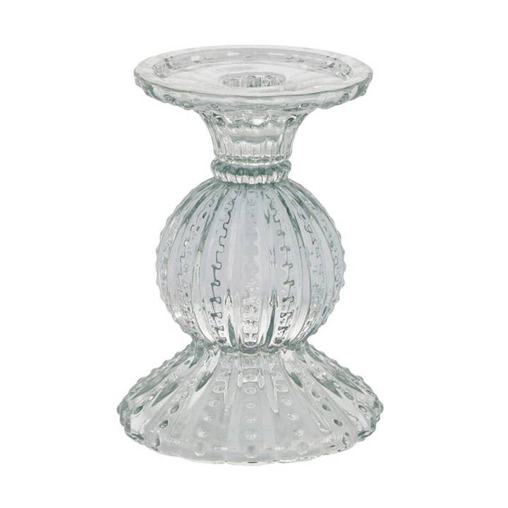 Artisan Layered Glass Candlestick - 13.5cm for wholesale by Decor Petit