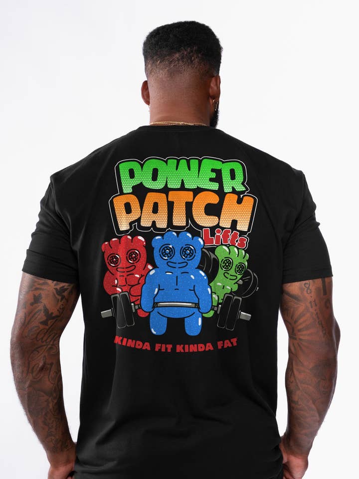 Power Patch Lifts Signature Blend T-shirt för wholesale av Kinda Fit Kinda Fat