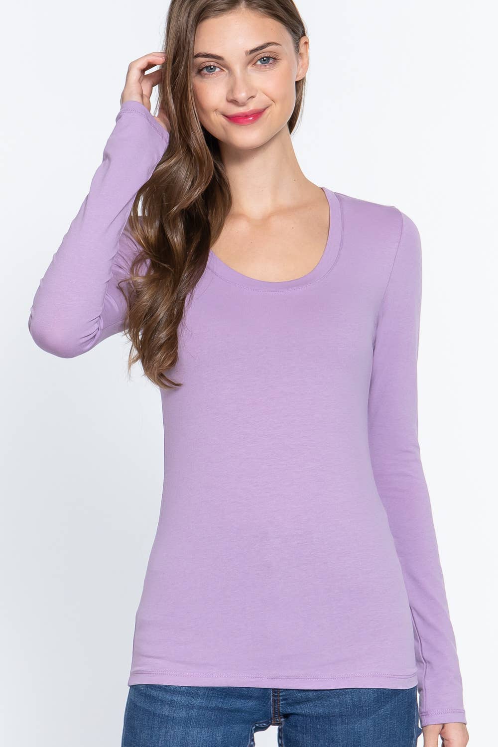 Vanilla Monkey - Wholesale Knit Top - Women's - Long Sleeve Scoop Neck Basic Top23