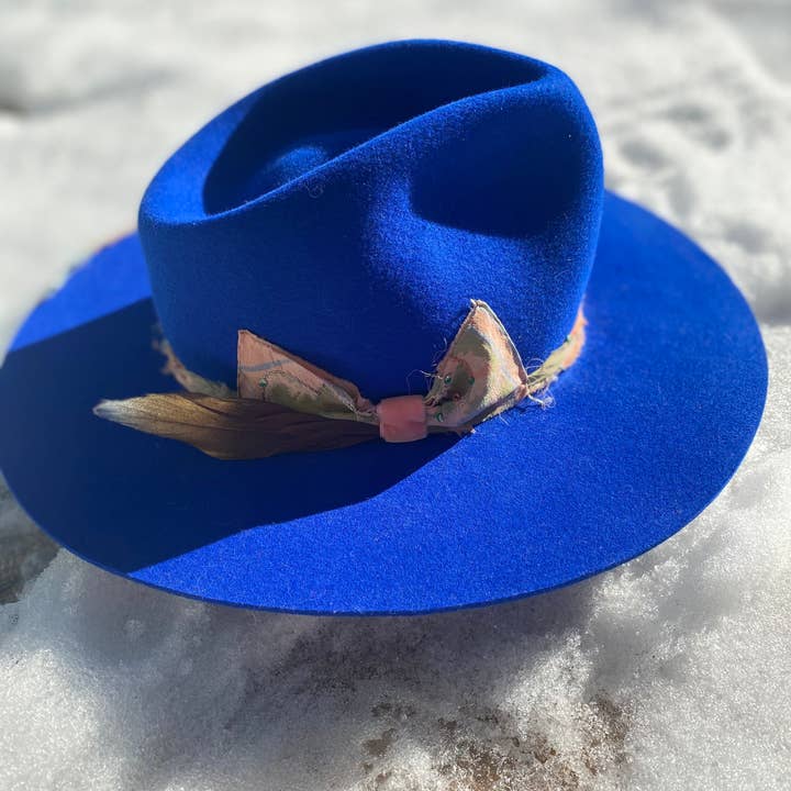 Jasper Fedora Royal Blue Women's in Rabbit Fur Felt and other Purchase Wholesale rabbit fur felt hat. Free Returns & Net 60 Terms on Faire trending on Faire.