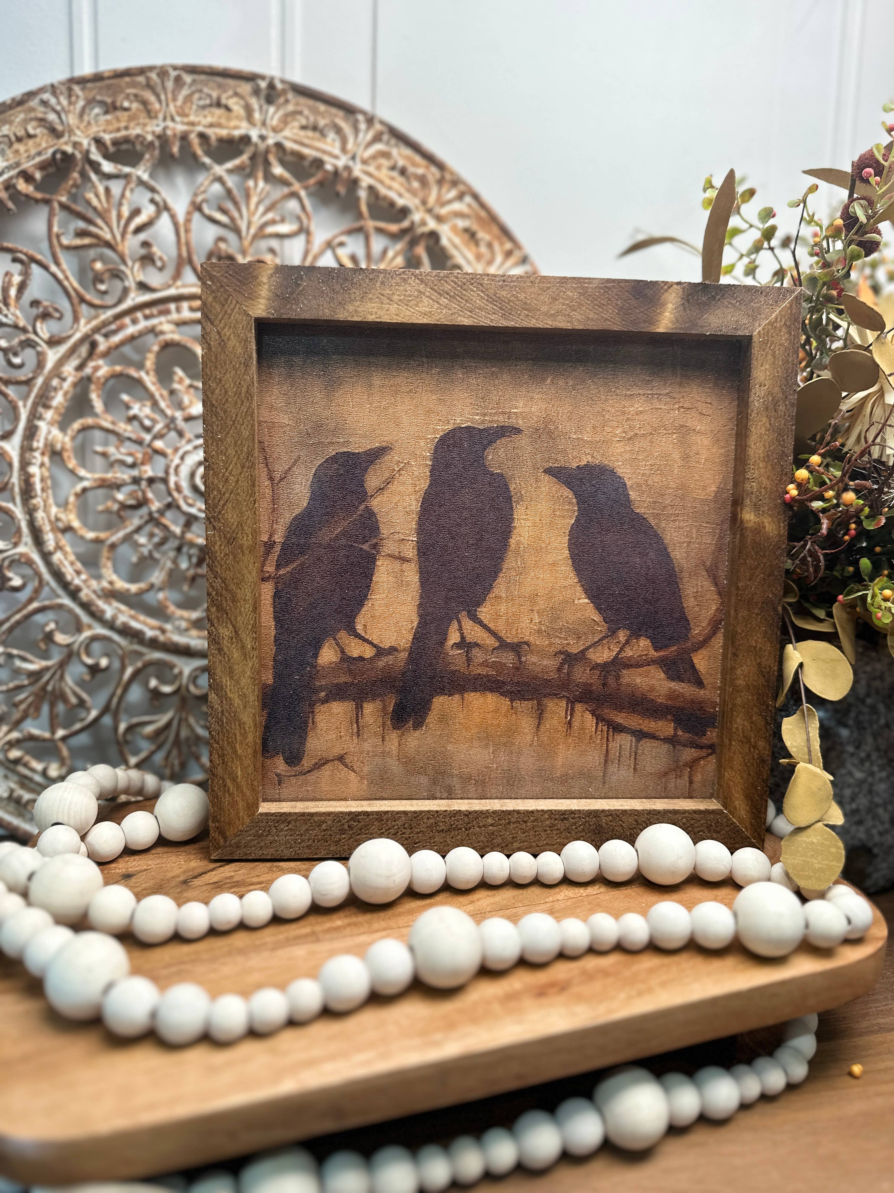 The Broken Board - Wholesale Art Print - Crows, Halloween decor, Fall Decor1