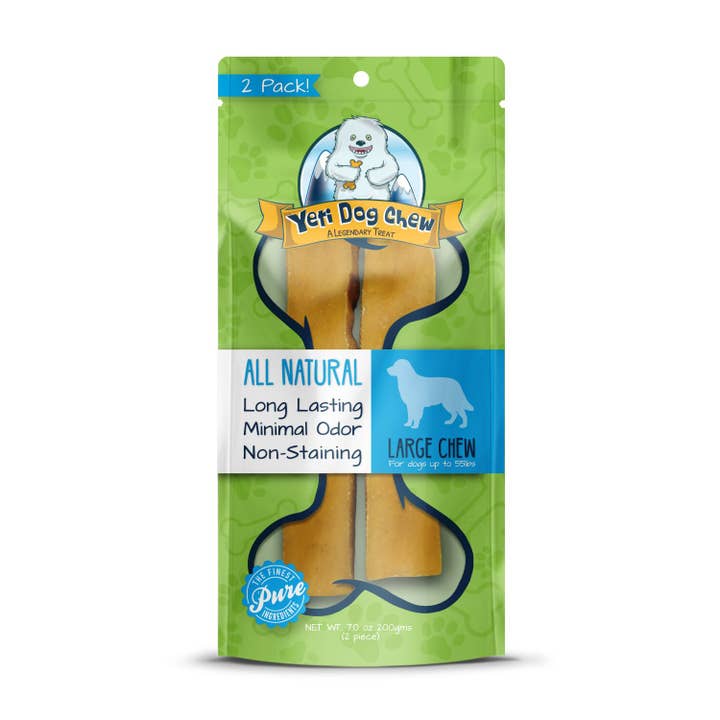 7oz Yeti Dog Chews - Large 2 Pack for wholesale by Yeti Dog Chew