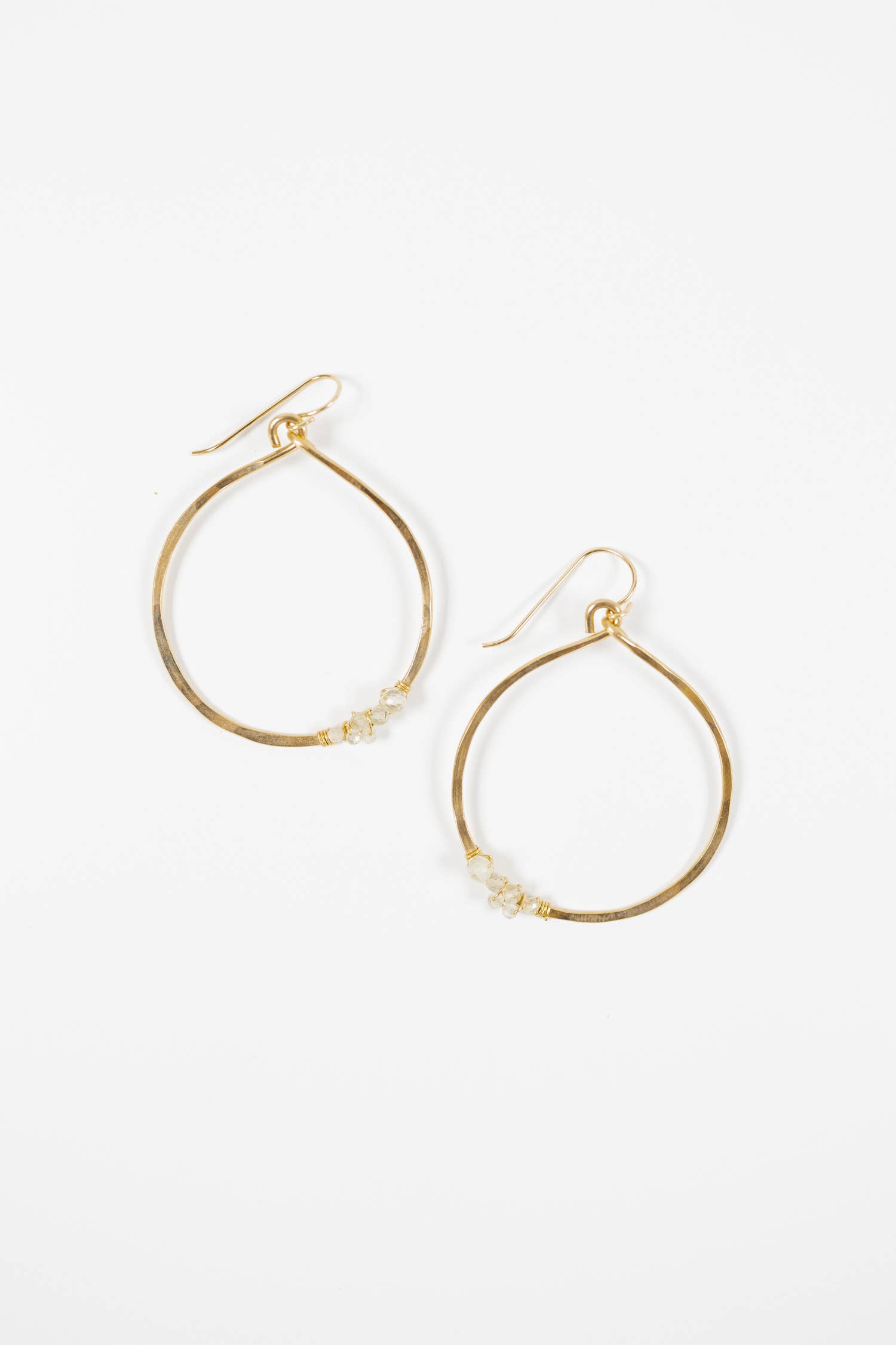 Mira Kauai - Wholesale Hangende/ronde oorbellen - Grote cirkel met veel stenen oorbellen