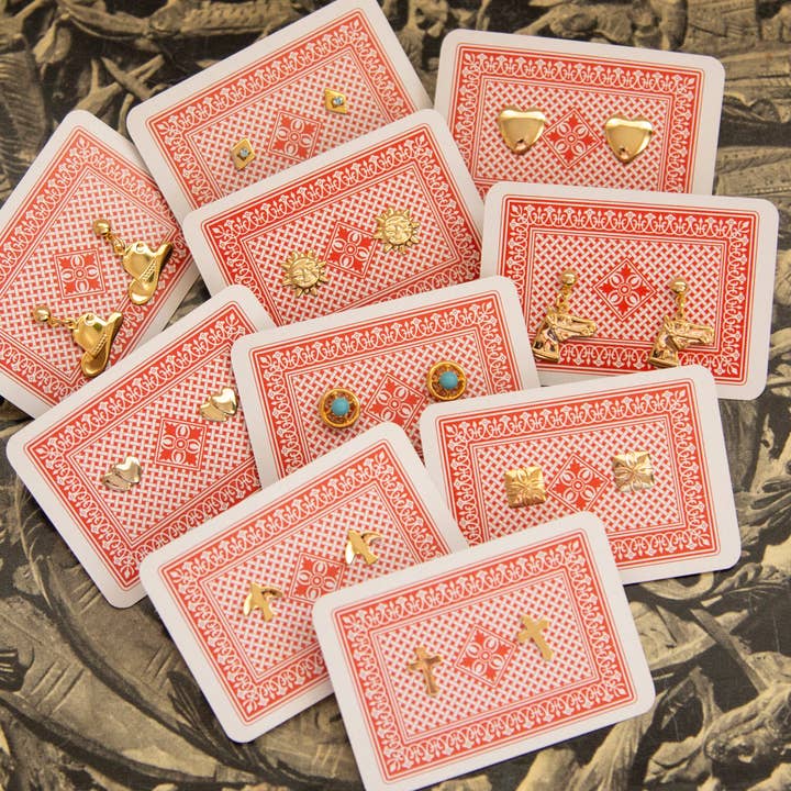 Vintage Gold Stud Earrings - Variety and other Purchase Wholesale laurie gates. Free Returns & Net 60 Terms on Faire trending on Faire.