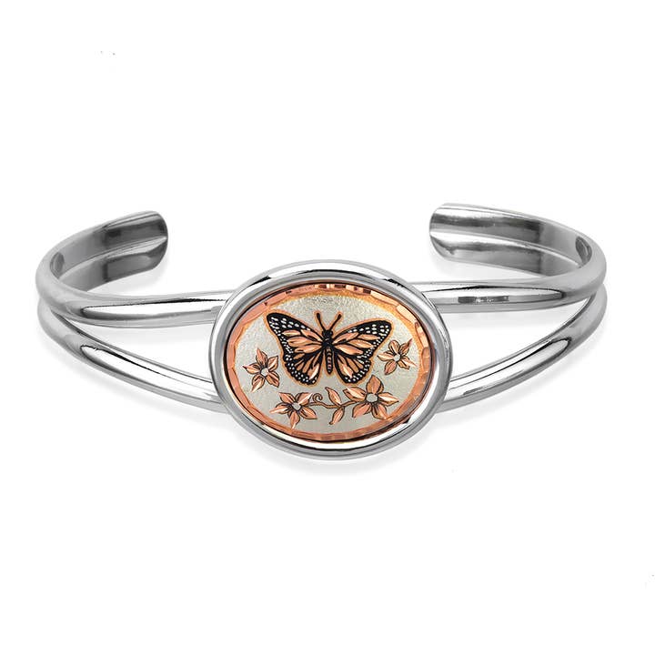 OW 12 Butterfly Wire Bracelet for wholesale by COPPER ARTS INC.