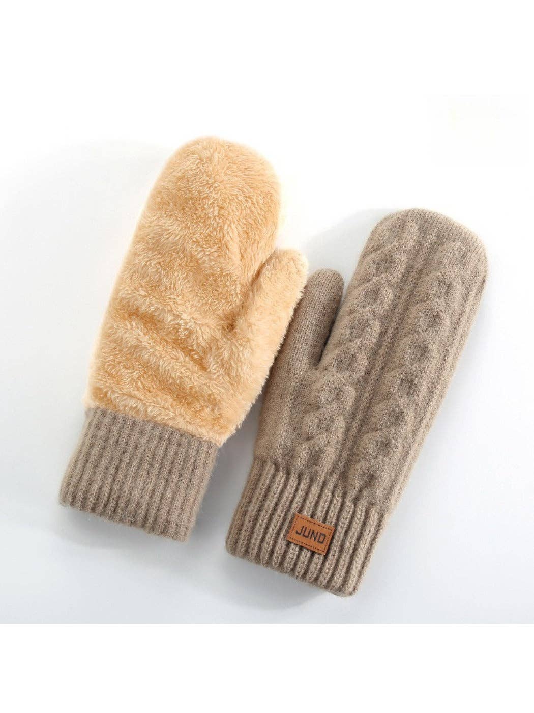 Funkyrel® Atzbranding Limited - Vente Moufles – femme - Gants - Mitaines Classiques Épaissies à Couverture Totale pour Femmes0