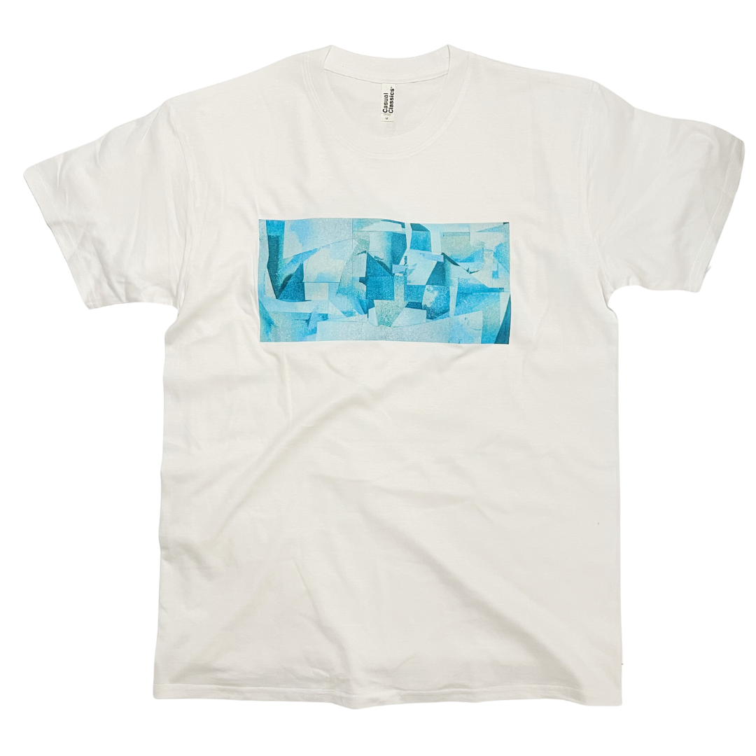 ZZZEBRAAA LIMITED – wholesale Screen printed t-shirt – unisex – Tom O'Neill Brickwork Abstract Art T-Shirt Independent Art0