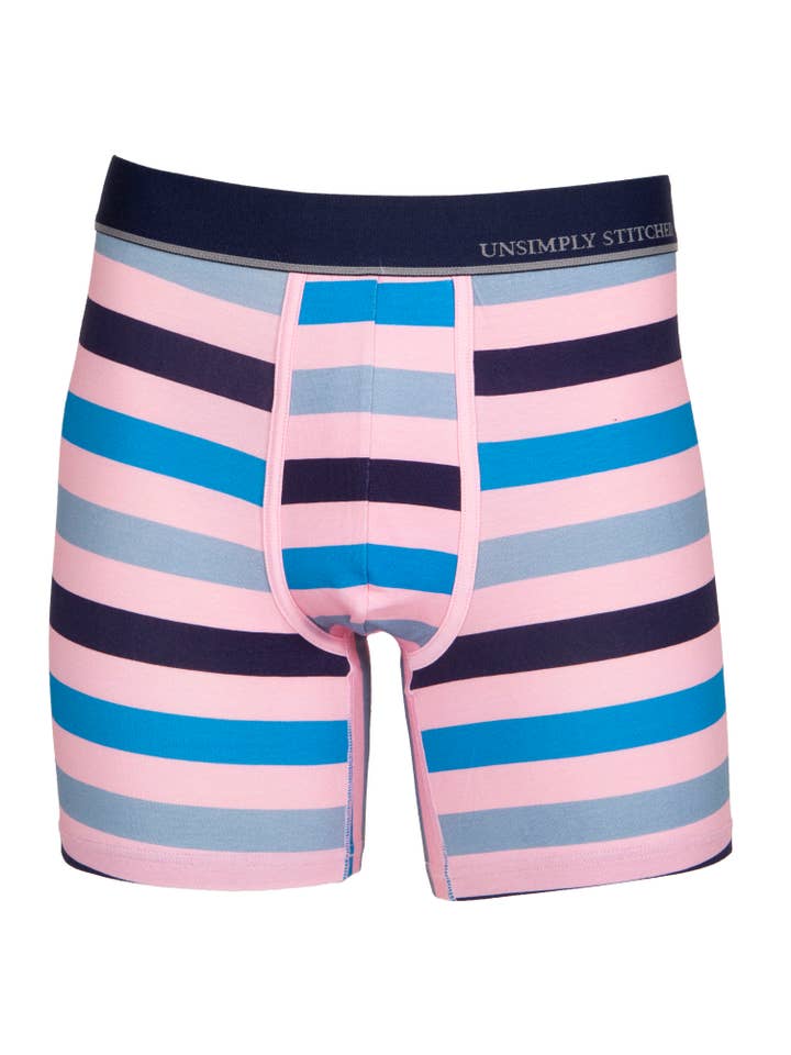Unsimply Stitched - Wholesale Underwear - Men's - 3 Color Stripe Boxer Brief1