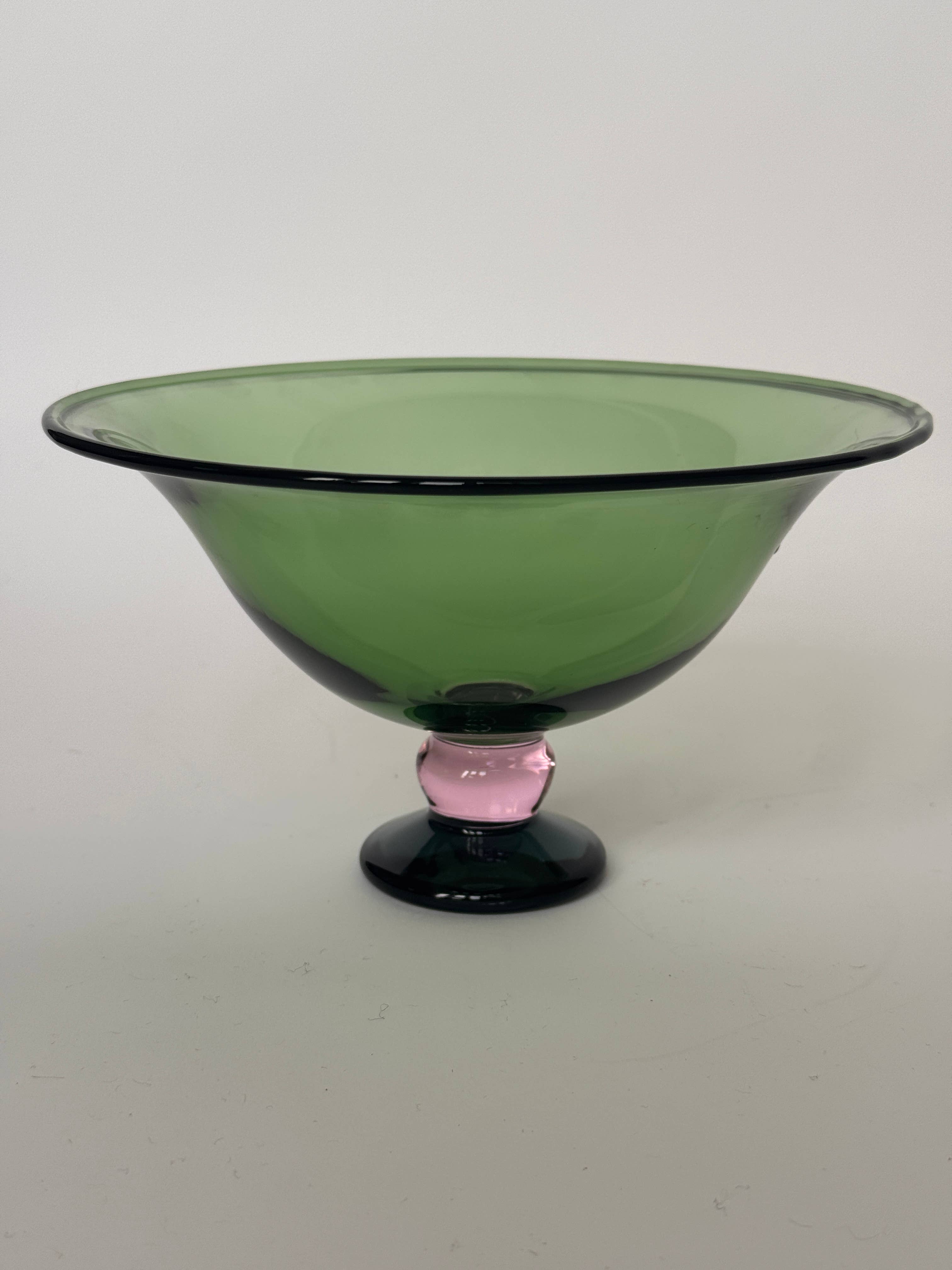 Sophie Lou Jacobsen - Wholesale Decorative Plate/Dish/Bowl - Fruit Bowl, Green/Pink/Clear3