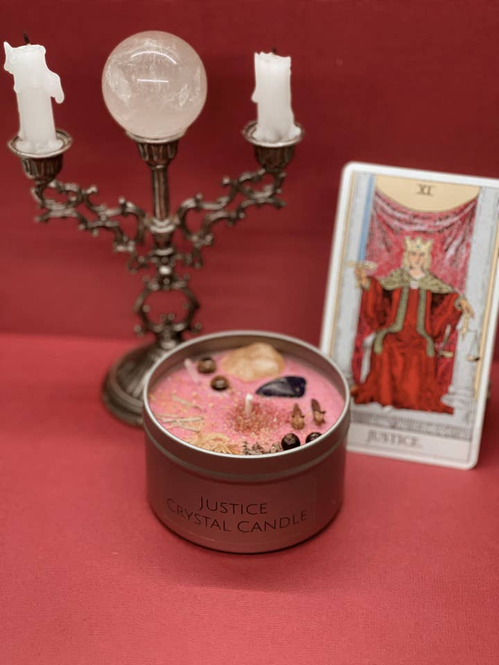 Justice Crystal Candle for wholesale by Nizhoni Diosa Spirit