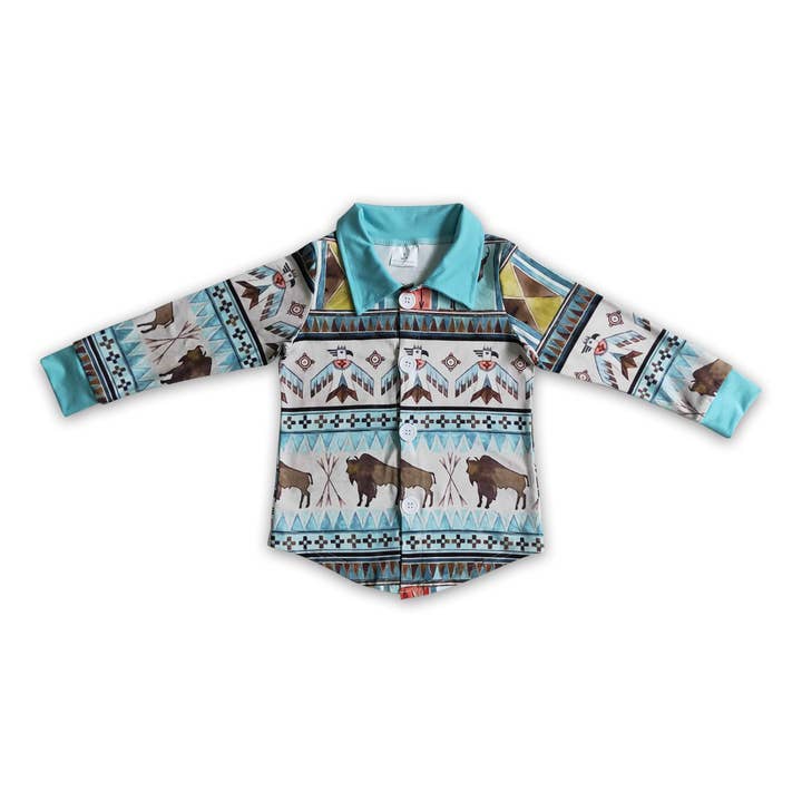 Yawoo Garments - Wholesale T-Shirt - Kids - Horse bird kids boy western polo shirt