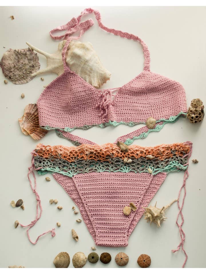 mayAqua - Vendita all'ingrosso Bikini - Donna - Bikini all'uncinetto, set bikini brasiliano, bikini a triangolo Boho