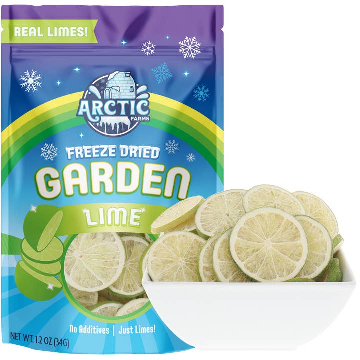 Arctic Farms – wholesale Dried/dehydrated fruit – Arctic Farms Garden Freeze Dried Lime Slices 100% Real Fruit1