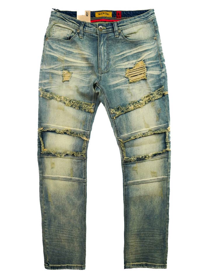 Vaqueros David Denim M1967 - Dirt para venta al por mayor de Makobi