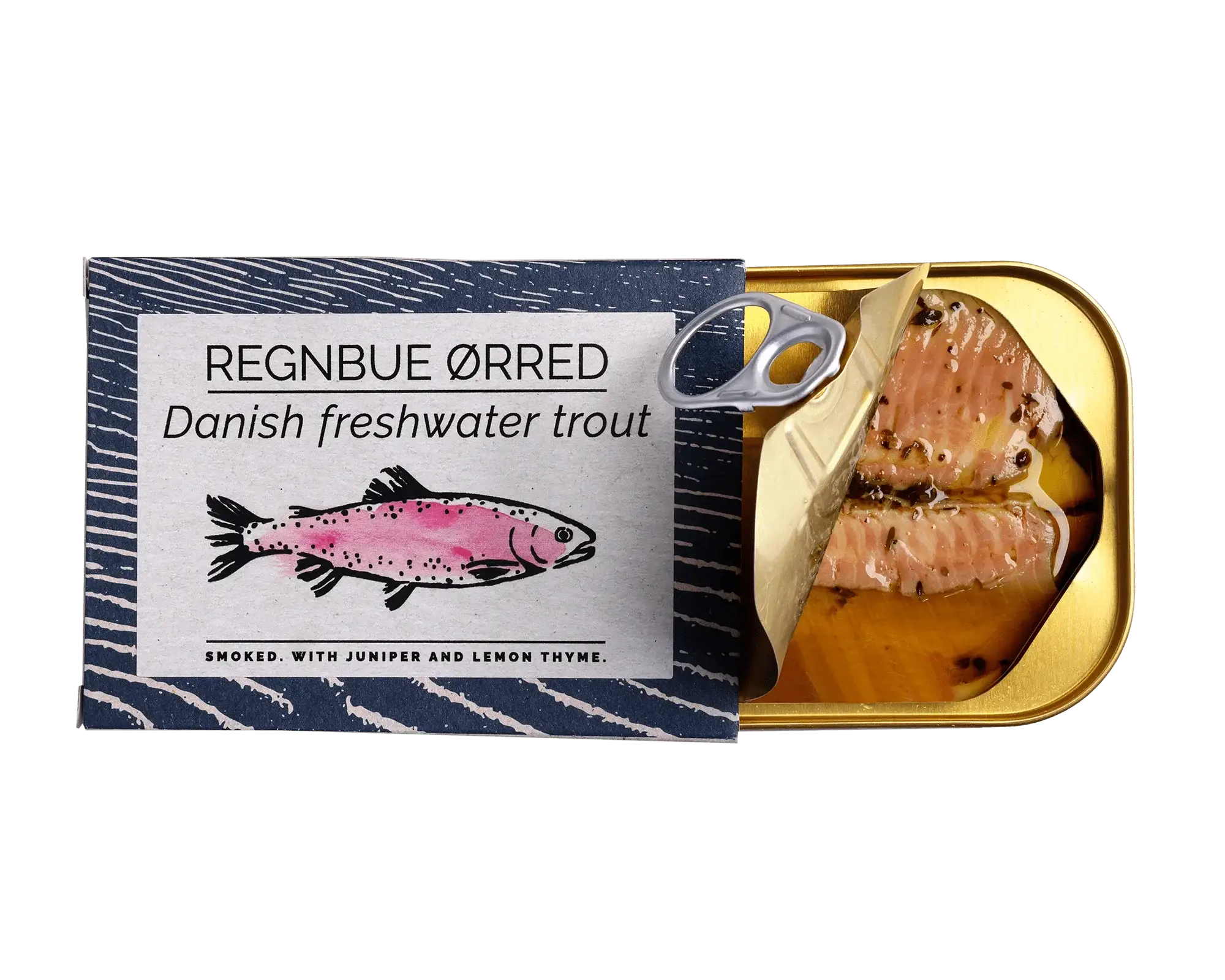 FANGST - Wholesale Tinned Fish - Fangst Danish Smoked Trout with Juniper & Lemon Thyme, 110g1
