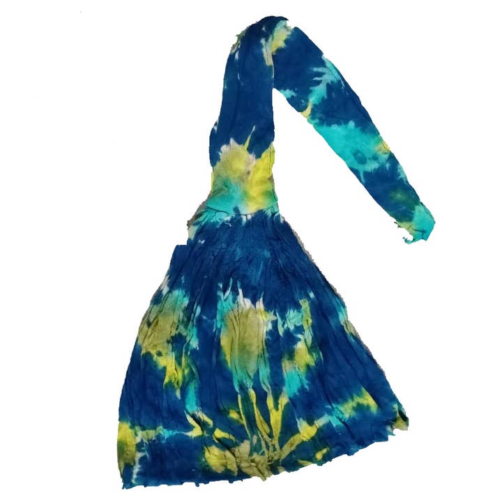 Earth Divas – Engroshandel Pandebånd - Dame – vibrant Tie Dye bomuldshårbånd blå0