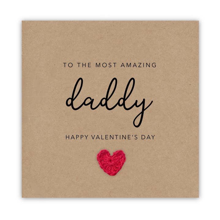 Daddy Valentines Card, Happy Valentines Card For Daddy, Pers for wholesale by Fifi's Handcrafted