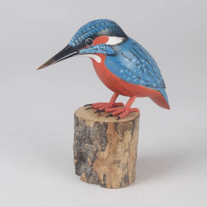 Martin-pêcheur sculpté à la main par Archipelago pour la vente par Originals International Ltd