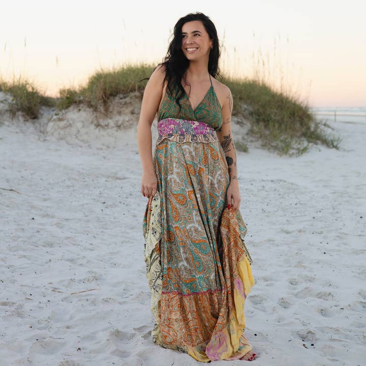 Layered Maxi Dress for wholesale by Bamboo Trading Company