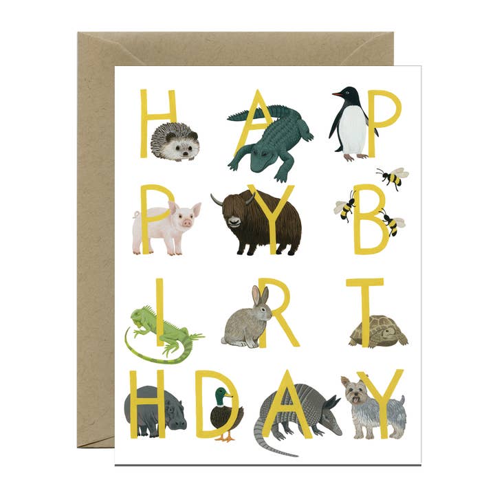 Cartão Animais Diversos Animais por atacado de Yeppie Paper