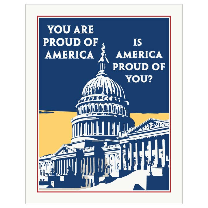 Fridgedoor - Wholesale Everyday Greeting Card - 5'' x 7'' You Are Proud of America Greeting Card