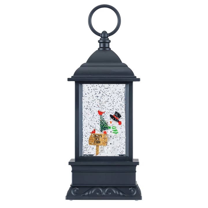 Second Nature by Hand - Wholesale Desk Globe - 8.75" H LED Snowman Plastic Water Lantern1
