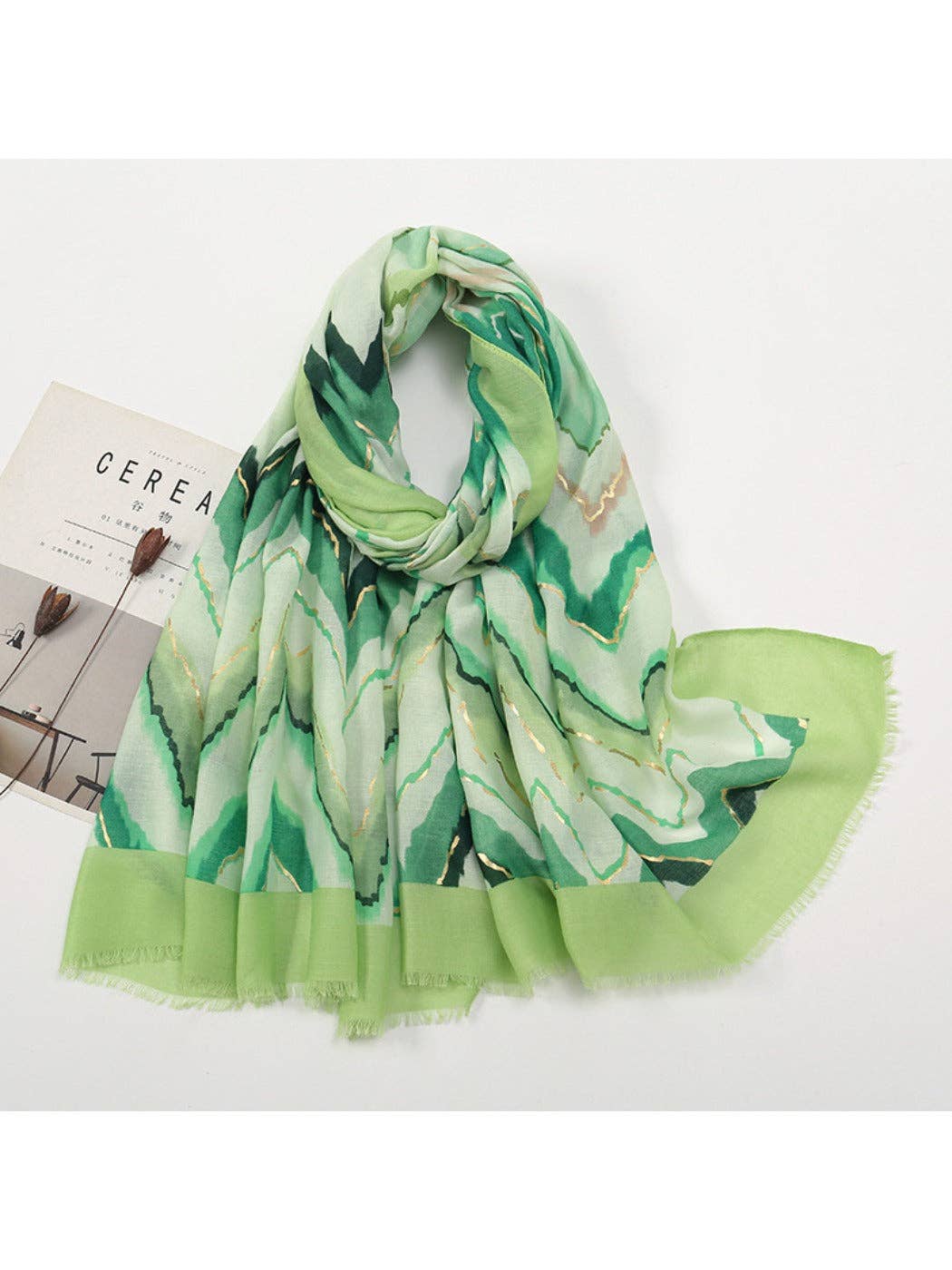 Funkyrel® Atzbranding Limited – wholesale Scarf – Women's – Scarvii - Color-Blocked Shawl Scarf with Tassels - Stylish & Versatile2