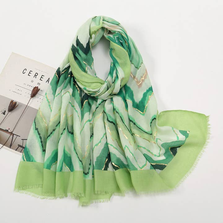 Funkyrel® Atzbranding Limited – wholesale Scarf – Women's – Scarvii - Color-Blocked Shawl Scarf with Tassels - Stylish & Versatile2