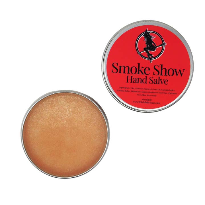 Smoke Show Hand Salve for wholesale by Witch Baby Soap