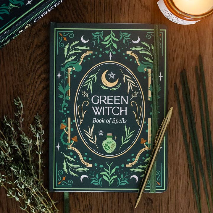 Green Witch A5 Notebook for wholesale by Something Different Wholesale