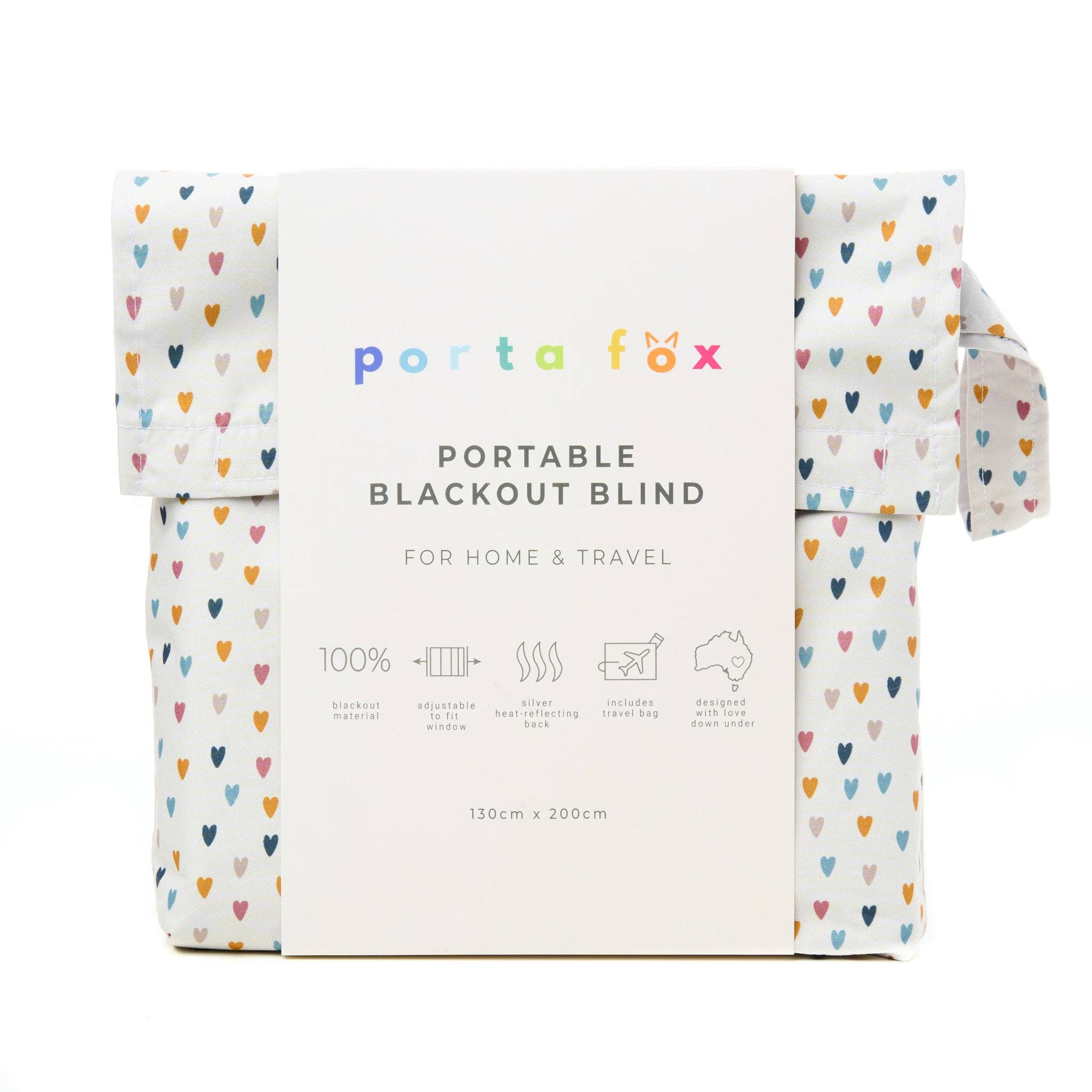 Porta Fox - Wholesale Curtain - Portable Blackout Blind - Indie Love Hearts3