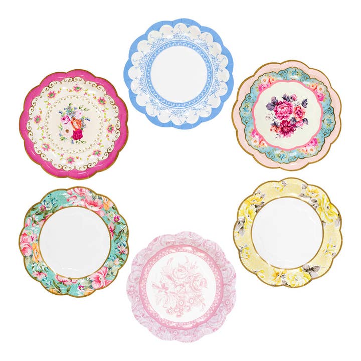 Assiettes en Papier Vintage - Pack de 12 pour la vente par Talking Tables USA