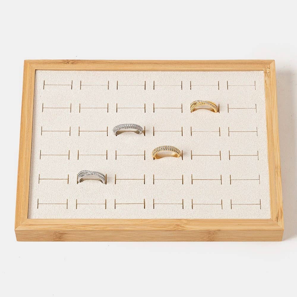 WOOD Wooden Jewelry Ring Display Box for wholesale on Faire4