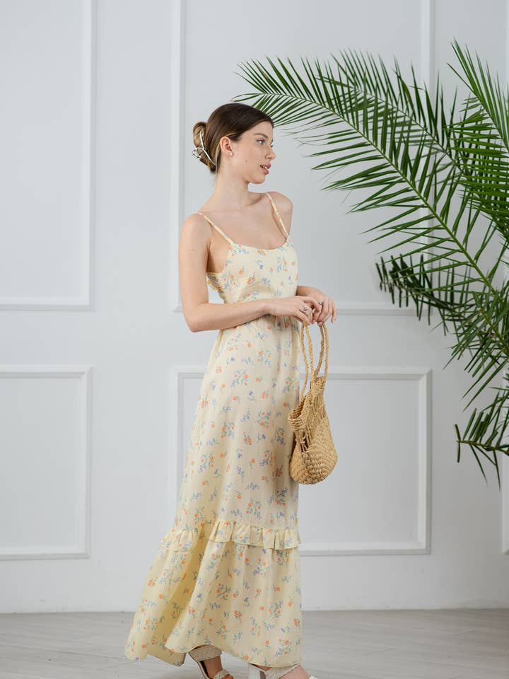 Vestido veraniego para anudar en la espalda para venta al por mayor de Azuri