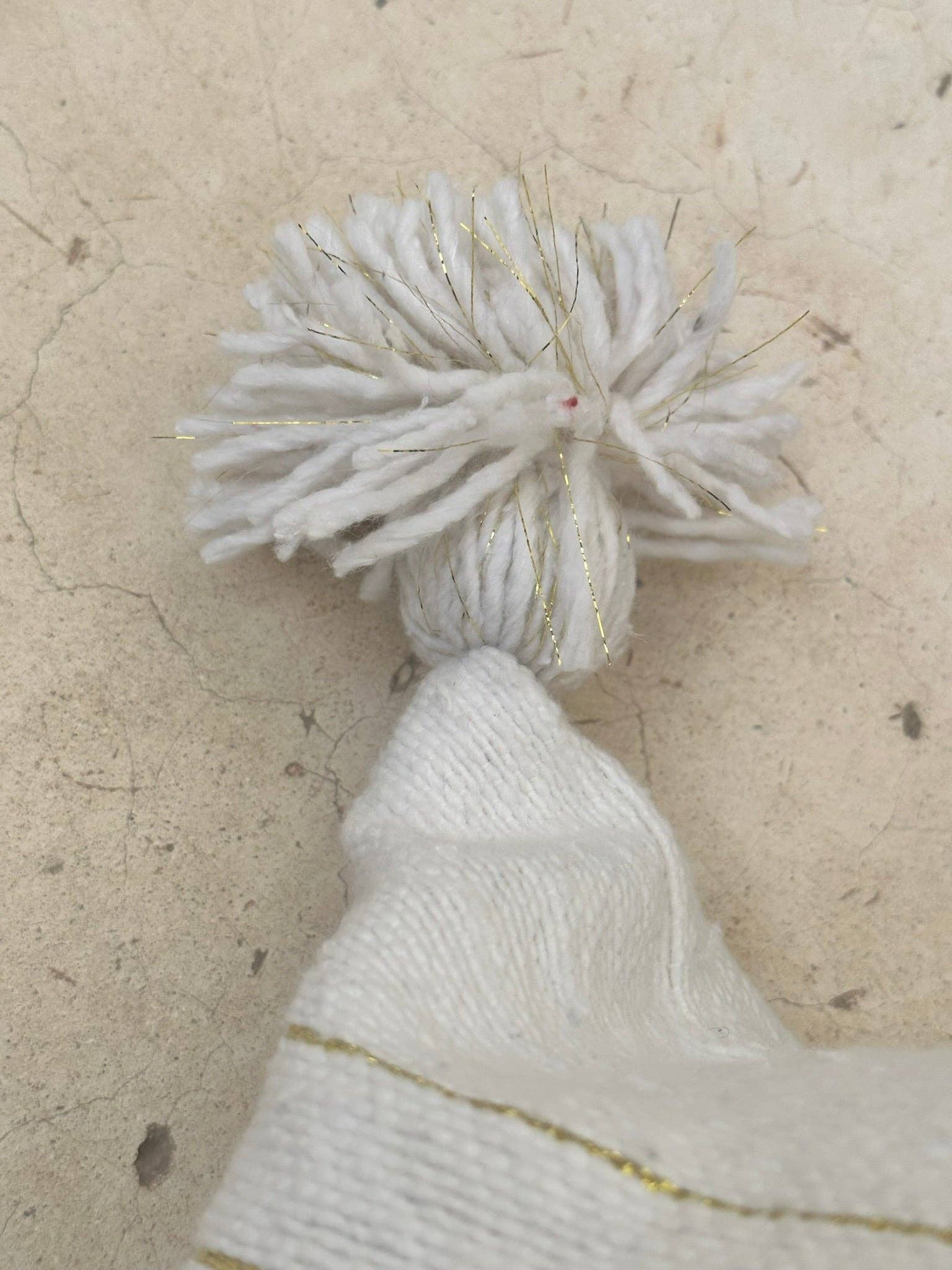 SOUK in the CITY - Vendita all'ingrosso Cuscini decorativi - Cuscini a righe bianche e dorate - bifacciale6