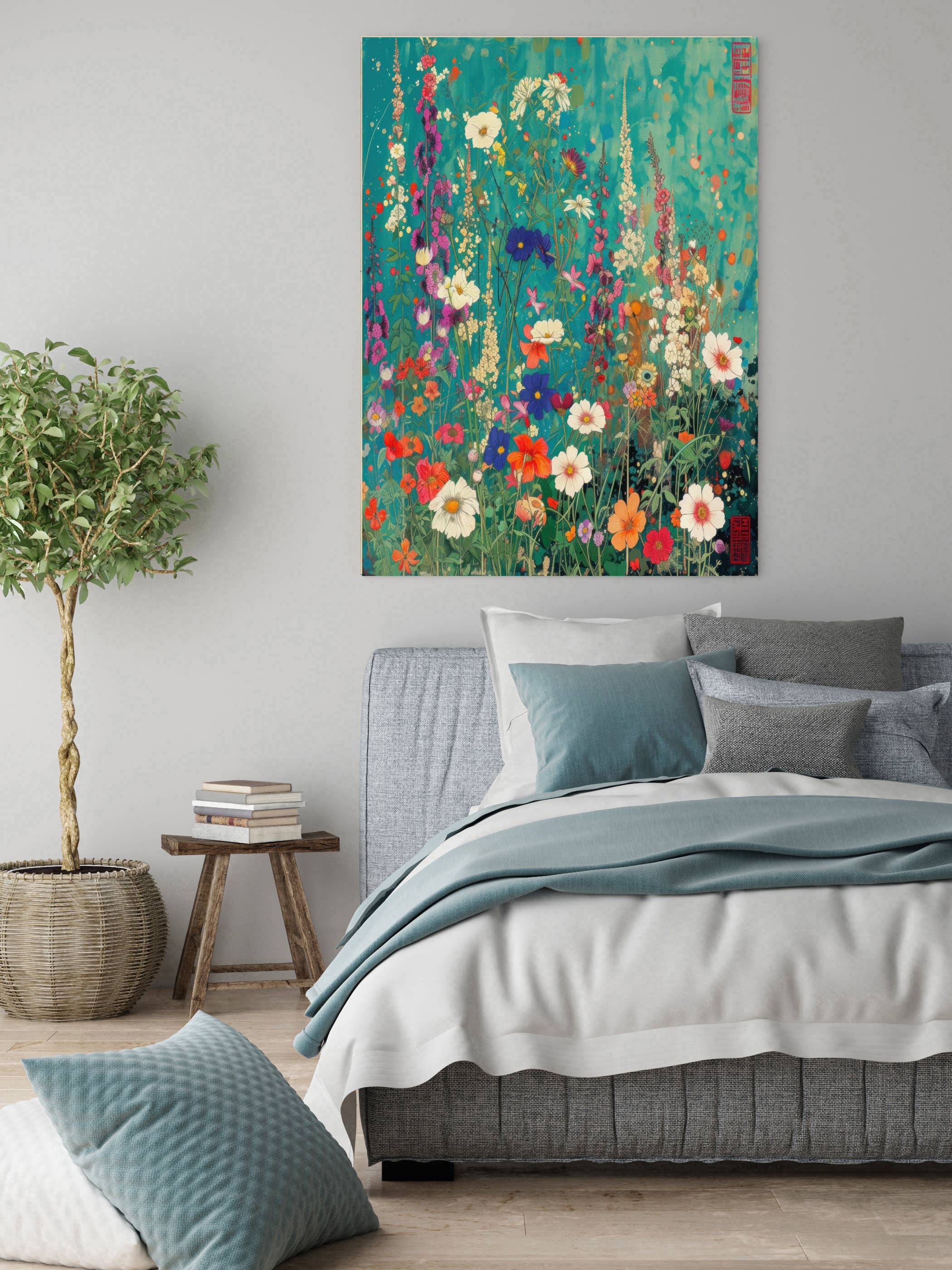Kumo Art Prints – wholesale Art print – Japanese Flowers Art Print   2
