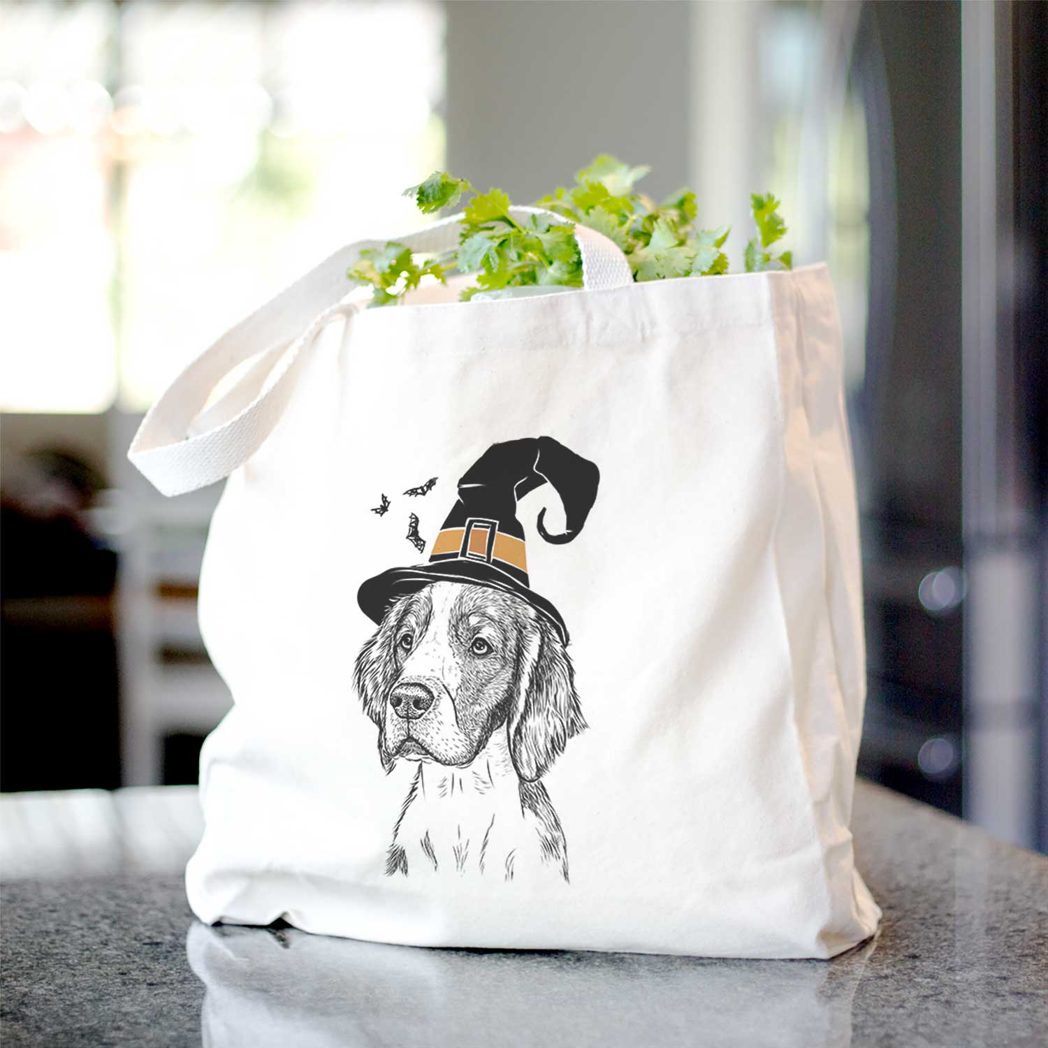 Beige Roxy the Welsh Springer Spaniel - Tote Bag for wholesale on Faire3