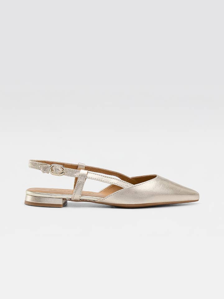 Nicole Ballerinaskor - Guld för wholesale av Somechic