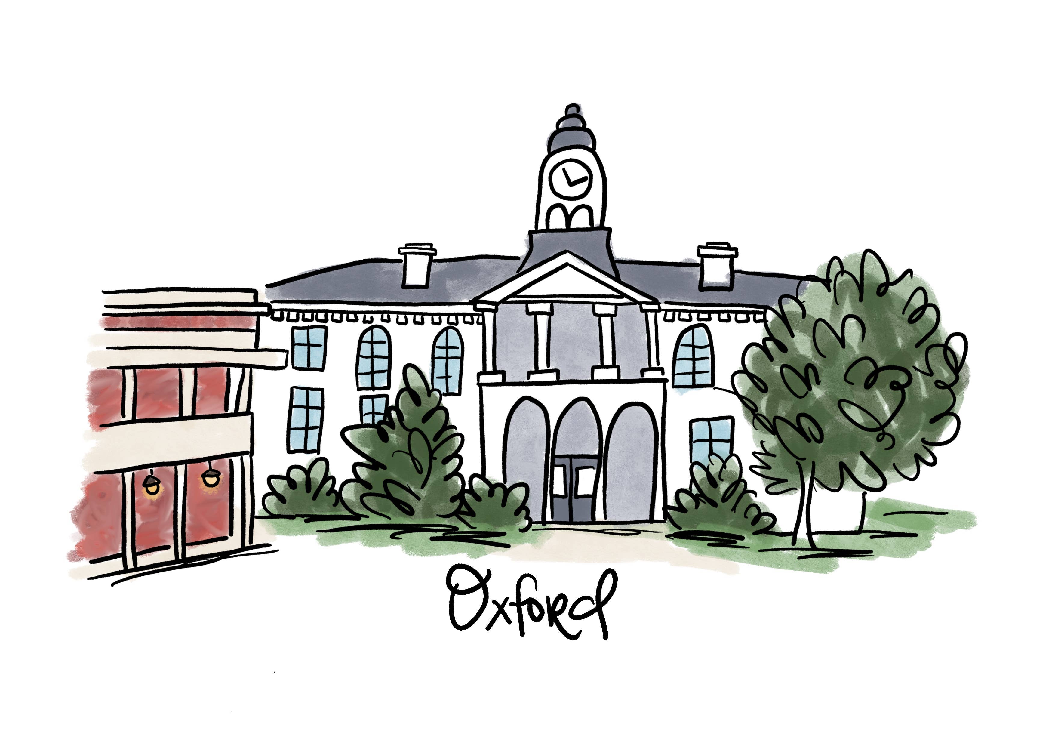 Anna Whitham Co. - Wholesale Tea Towel - Oxford Mississippi Tea Towel1