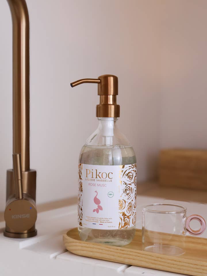 Refillable Pump Bottle + Rose Musc Dishwashing Liquid – 500 for wholesale by Pikoc