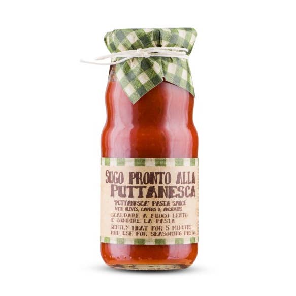 Tomato Italian Pulp Puttanesca Ready Sauce With Olives And Capers for wholesale by Artigiani dei Sapori