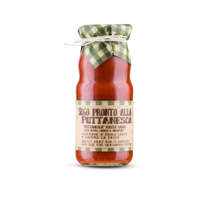 Tomato Italian Pulp Puttanesca Ready Sauce With Olives And Capers for wholesale by Artigiani dei Sapori