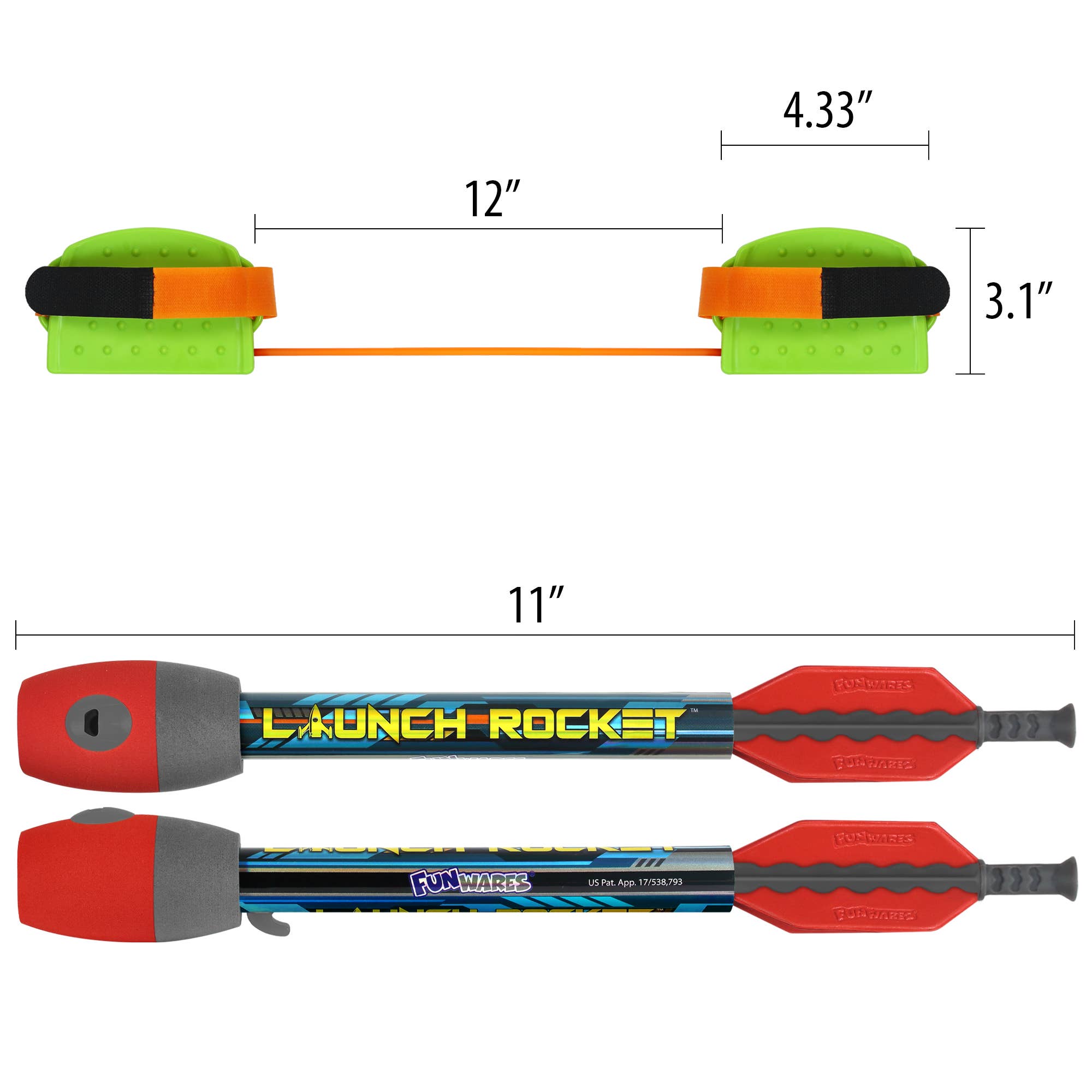 Funwares - Wholesale Sporting Game - Kids & Baby - Launch Rocket Mini – STEM Kids Rocket Toy, Outdoor Gift10