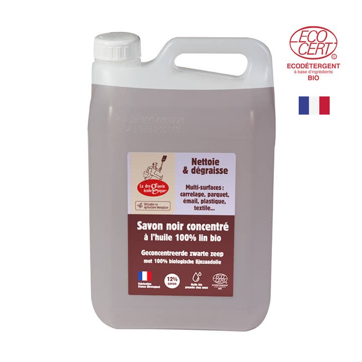 Organic Linen Black Soap 5L Multi-purpose Cleaner French - La Droguerie for wholesale by La droguerie écologique - Ah! Table! - Anaé - Venga
