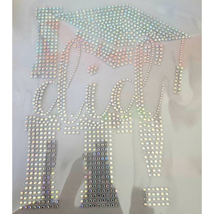 I Did It Rhinestone Transfer Cap Topper Small for wholesale by CreaAtive Love