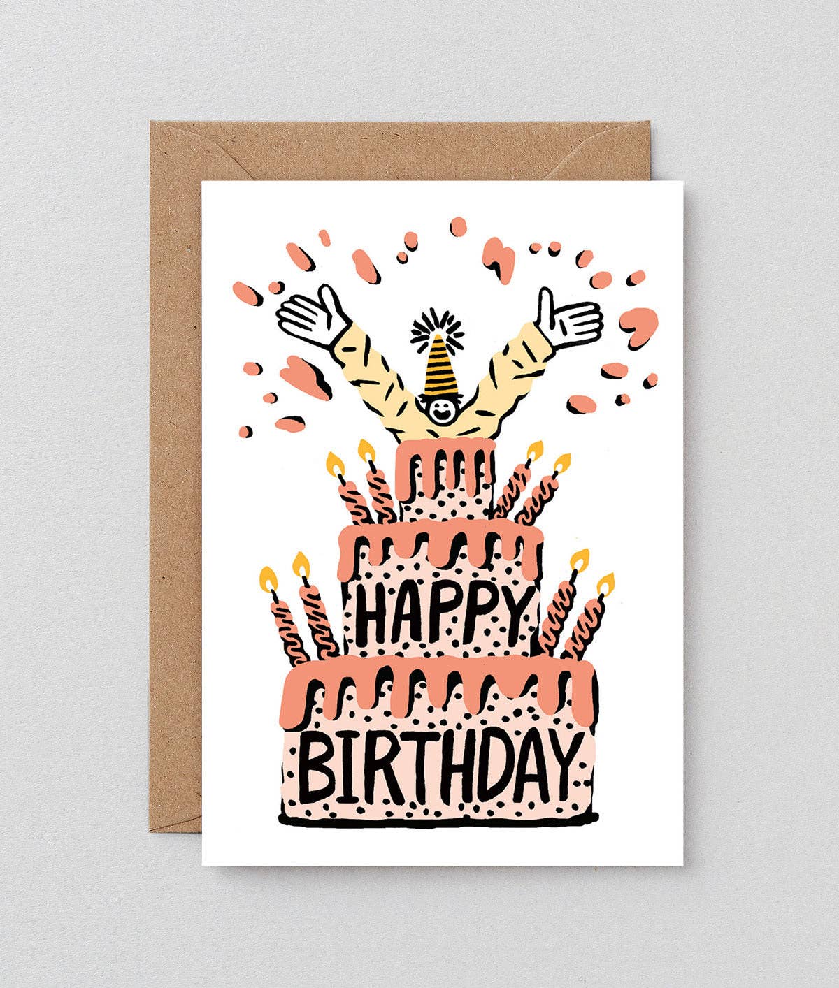 Wrap (US duties paid) – wholesale Birthday card – Surprise Cake1
