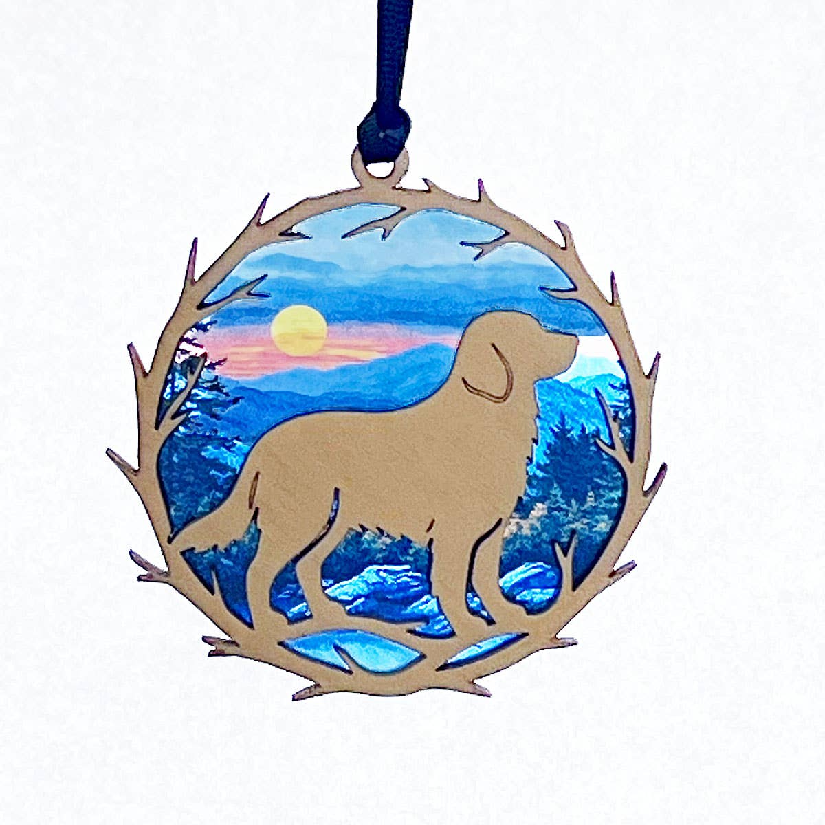 Squirrel Tacos Papercuts - Wholesale Ornament - Golden Retriever Ornament – Dog Lover Holiday Decor6